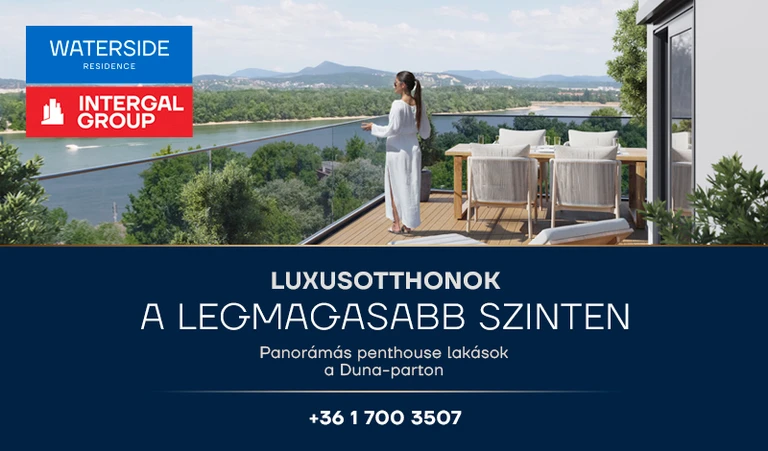 Waterside Residence lakópark Budapesten, a Marina-parton