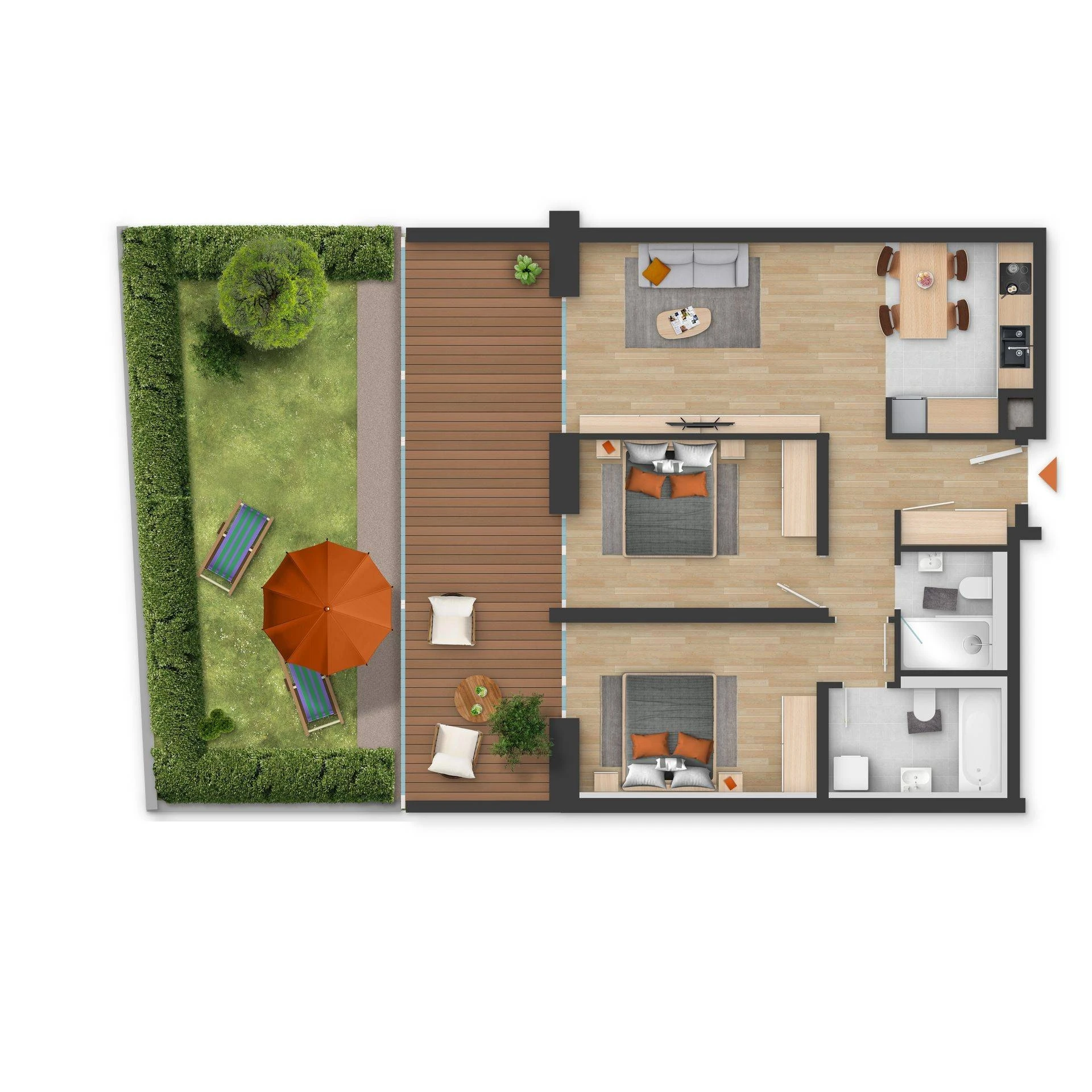 Smartville Residence kertkapcsolatos lakások