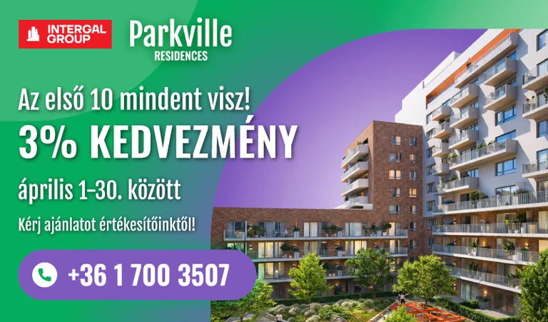 Parkville Residences lakópark Budapest, IX. kerület