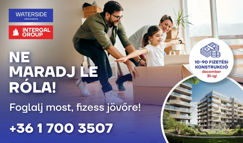 új építésű lakás Budapest Waterside Residence
