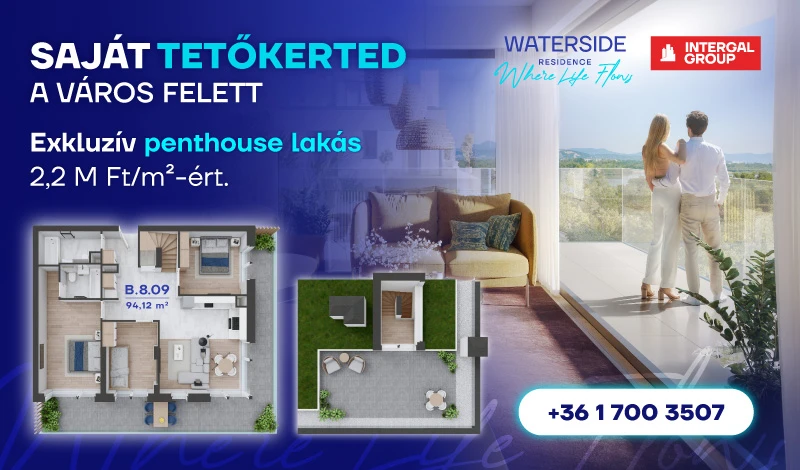 Waterside Residence lakópark Budapest, Marina-part